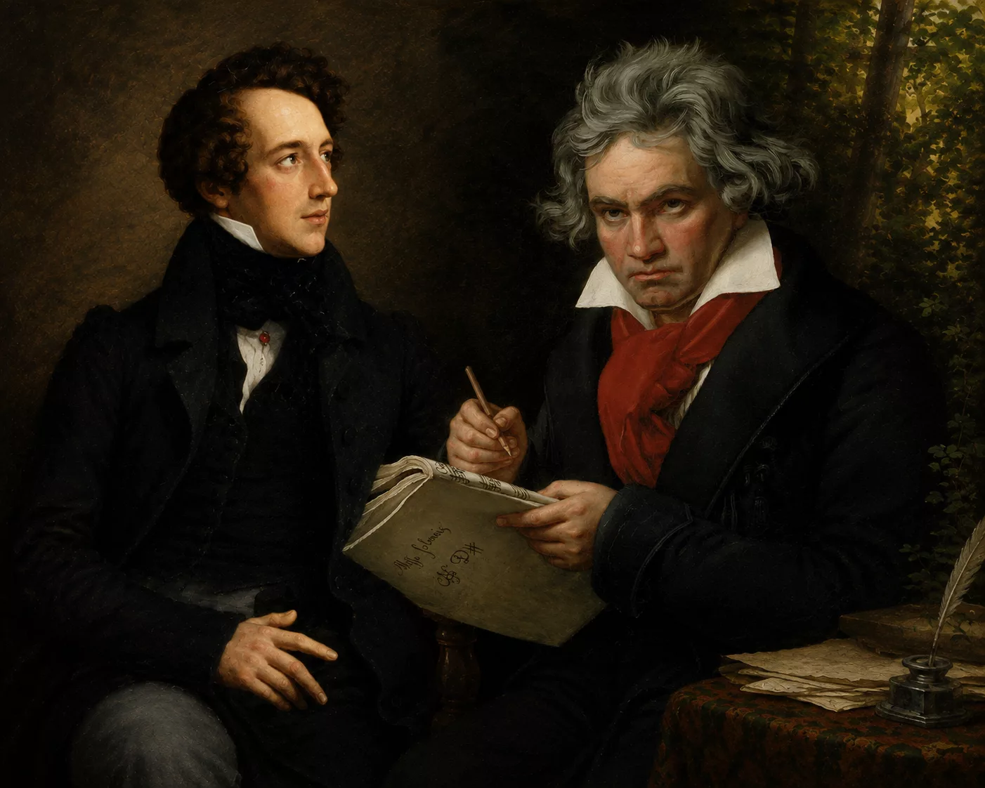 Felix Mendelssohn, Ludwig von Beethoven